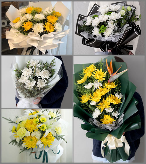 江苏苏州姑苏区金阊街道彩香二村北社区白事花束代送